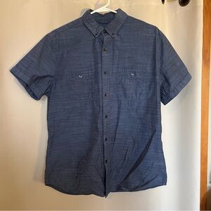 Express Men's Short Sleeve Button Down Shirt